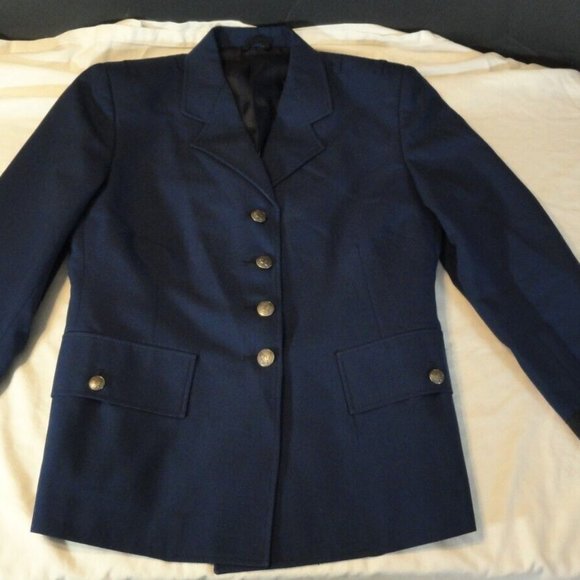 sz11/S REGULATION USAFA CADET U.S. AIR FORCE 4 BUTTON DRESS BLUE JACKET SV 1776
